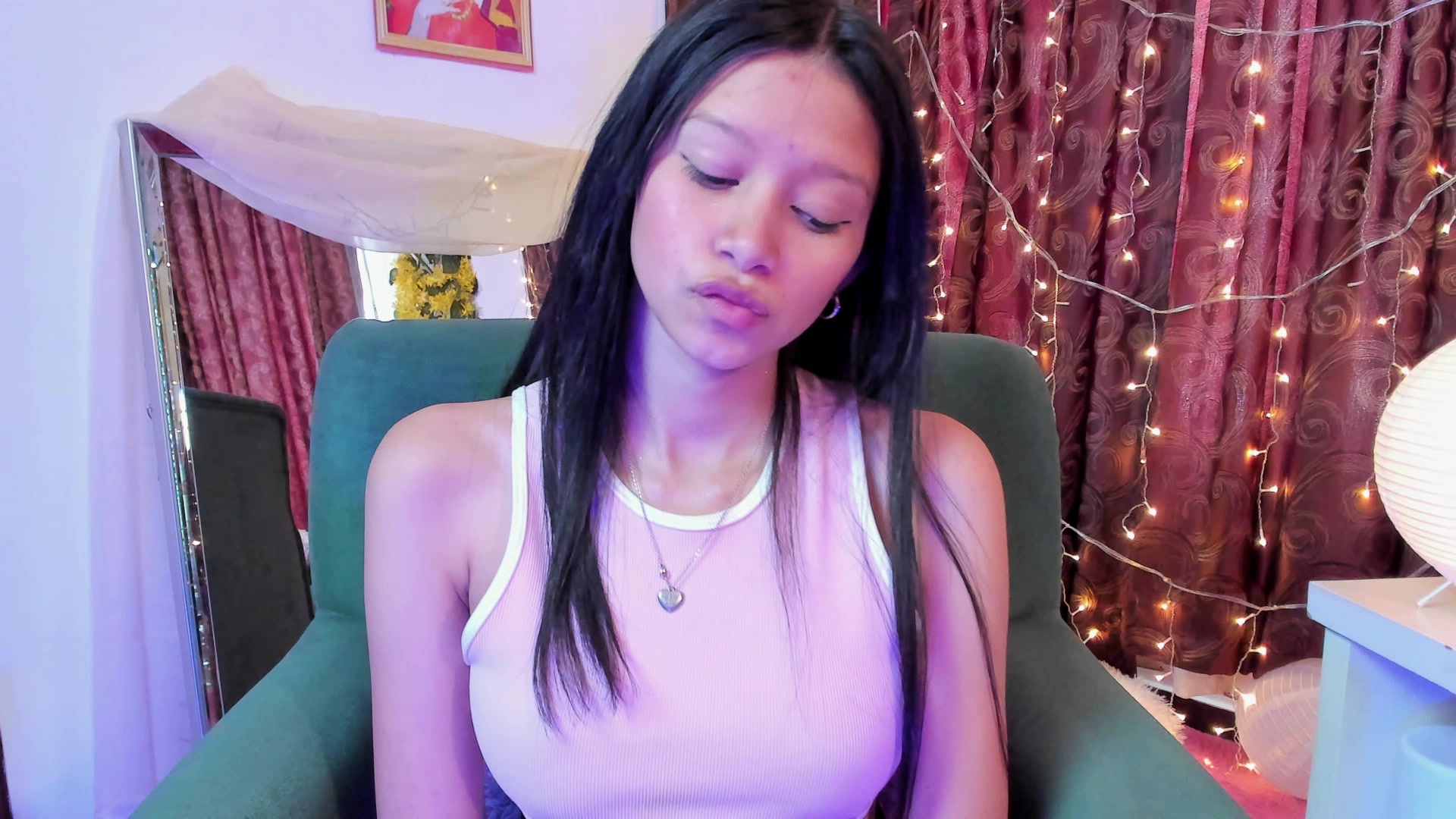 Model - Selena Noir blowjob