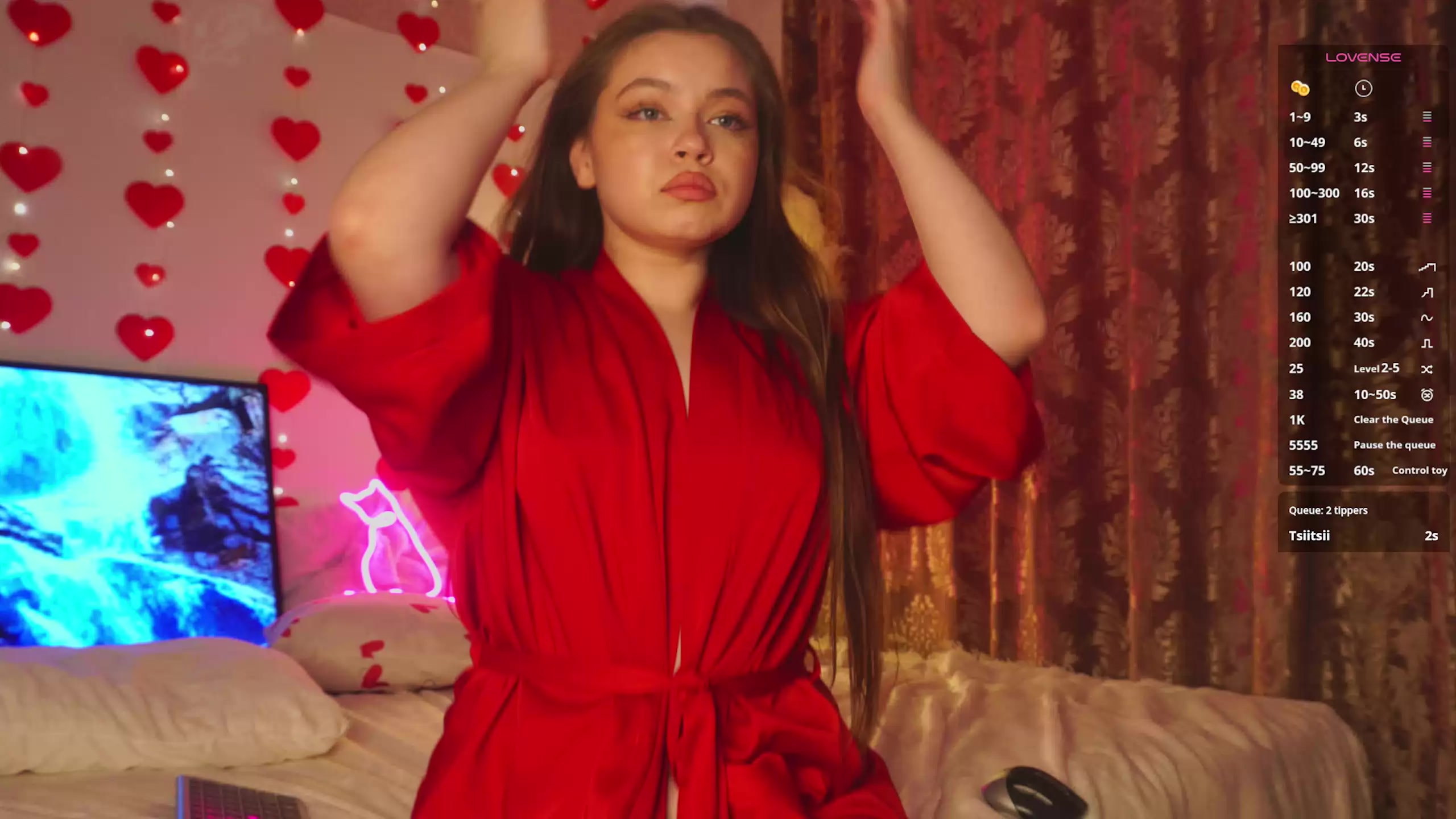 Model - Eva Moore striptease